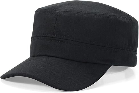 Cadet Army Cap Military Style Hats Flat Top Cap Baseball Hat for Men Women in Saudi Arabia