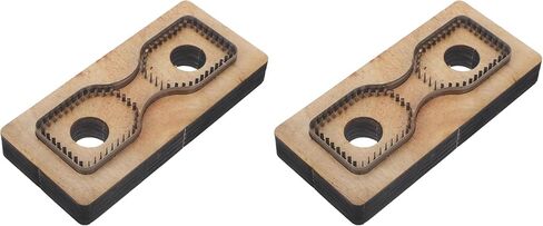 VILLCASE Wooden Leather Cutting Dies for Strap Heads - Precise Cutting Templates for Craft - DIY Leather Mold Tools for Small Projects, Keychains, Leathercraft Accessories in Kuwait