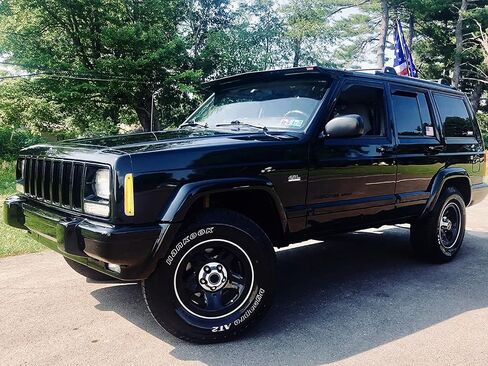 iJDMTOY عدسة مدخنة سوداء اللون 36-SMD بيضاء كاملة LED مجموعة إضاءة جانبية أمامية متوافقة مع Jeep 1997-2001 Cherokee (بعد تجميل الوجه)، استبدل العلامات الجانبية الأمامية الكهرمانية OEM in Saudi Arabia