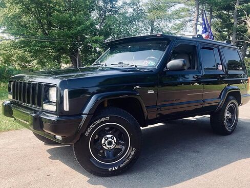 iJDMTOY عدسة مدخنة سوداء اللون 36-SMD بيضاء كاملة LED مجموعة إضاءة جانبية أمامية متوافقة مع Jeep 1997-2001 Cherokee (بعد تجميل الوجه)، استبدل العلامات الجانبية الأمامية الكهرمانية OEM in Saudi Arabia