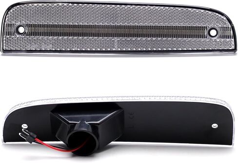 iJDMTOY عدسة مدخنة سوداء اللون 36-SMD بيضاء كاملة LED مجموعة إضاءة جانبية أمامية متوافقة مع Jeep 1997-2001 Cherokee (بعد تجميل الوجه)، استبدل العلامات الجانبية الأمامية الكهرمانية OEM in Saudi Arabia