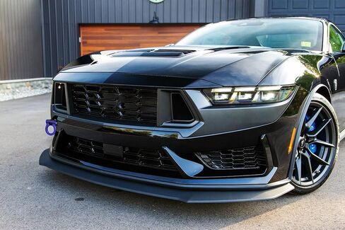 iJDMTOY Sports Red Aesthetic Track Racing Style Tow Hook Ring متوافق مع 2024-up Ford Mustang Dark Horse فقط، مصنوعة من الألومنيوم خفيف الوزن in Kuwait