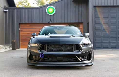 iJDMTOY Sports Red Aesthetic Track Racing Style Tow Hook Ring متوافق مع 2024-up Ford Mustang Dark Horse فقط، مصنوعة من الألومنيوم خفيف الوزن in Kuwait