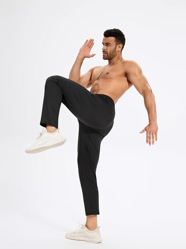 3-4 Packs Mens Sweatpants with Zipper Pockets Lightweight Workout Joggers for Men Men's Athletic Running Pants in Saudi Arabia
