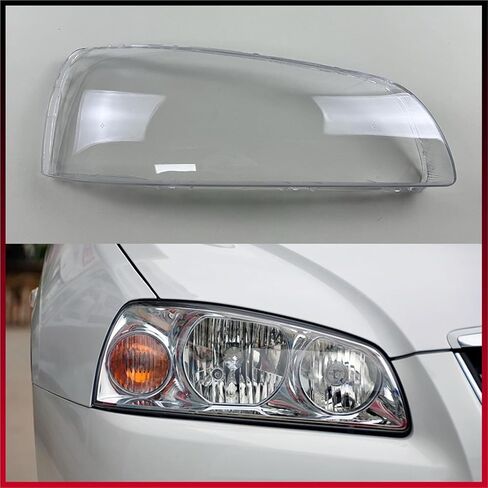 Compatible For Hyundai Elantra 2004 2005 2006 2007 2008 2009 2010 Car Front Headlight Lampshade Transparent Lampshell Lens Cover(Left Side) in Saudi Arabia