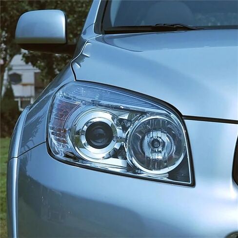 متوافق لتويوتا راف 4 RAV4 2005 2006 2007 2008 غطاء المصباح الأمامي شفاف عاكس الضوء للمصابيح الأمامية ضوء الظل زجاج عدسة غطاء المصباح (1 قطعة الجانب الأيسر) in Saudi Arabia