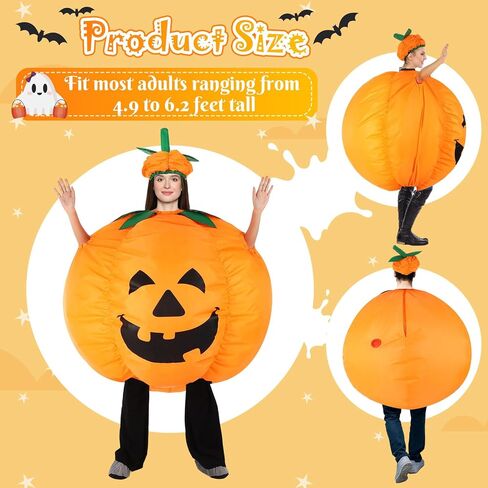 Halloween Inflatable Costumes for Adult Blow-up Costume Cosplay Party Clothes Outfit Gift for Men Women in Saudi Arabia