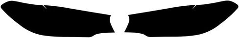 Rvinyl Headlight Pre Cut Film Cover Kit in Smoke Compatible with BMW 5 Series 2017-2020 - Adhesive Backs in Saudi Arabia