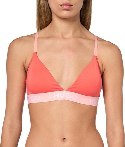 HUGO Women's Repeat Logo Lace Triangle Bralette in Saudi Arabia