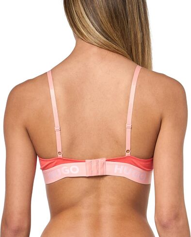 HUGO Women's Repeat Logo Lace Triangle Bralette in Saudi Arabia