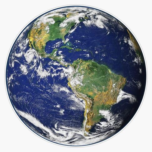 Earth Sticker Vinyl Waterproof Sticker Decal Car Laptop Wall Window Bumper Sticker 5" in Saudi Arabia