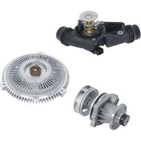 labwork Water Pump Fan Clutch Thermostat Kit Replacement for BMW E46 3 Series 325i 328i 330i 530i X5 in Saudi Arabia