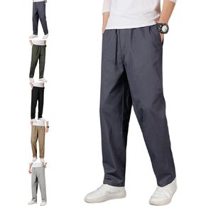 Puliam Mens Stretch Pants, Flex Fit Zipper-Pocket Durable Pants, Puliam Mens Stretch Pantfor Work in Saudi Arabia