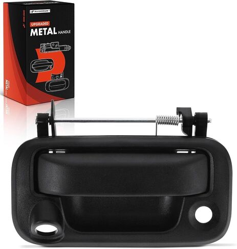 مقبض مزلاج معدني مطور من A-Premium مع فتحة كاميرا وفتحة مفتاح متوافق مع Ford F-150 2008-2014، F-350 2011-2012، F250 F350 F450 F550 Super Duty، Lobo، أسود مزخرف in Saudi Arabia