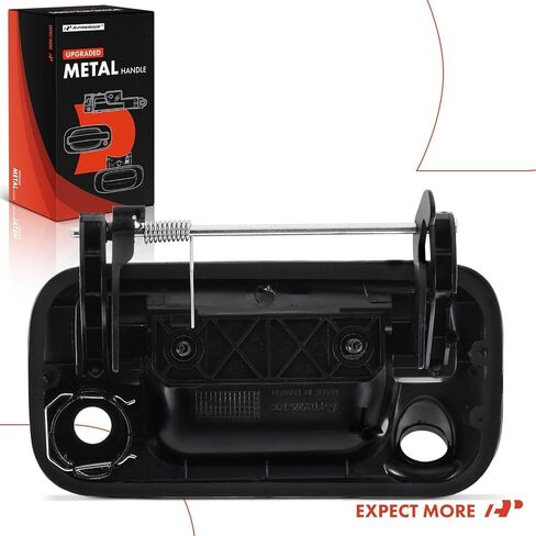 مقبض مزلاج معدني مطور من A-Premium مع فتحة كاميرا وفتحة مفتاح متوافق مع Ford F-150 2008-2014، F-350 2011-2012، F250 F350 F450 F550 Super Duty، Lobo، أسود مزخرف in Saudi Arabia