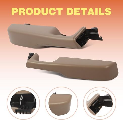 Pair Beige Front Door Armrest Handle Driver Passenger Side Compatible with 1999-2006 Suburban Tahoe Yukon Avalanche Escalade 12472876 in Saudi Arabia
