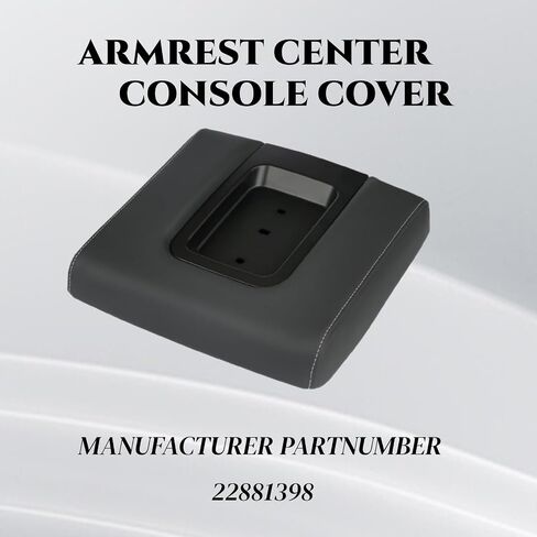 Front Seat Center Console Armrest Lid Cover with Liner Mat Black Compatible with 2014-2018 Chevy(Chevrolet) Silverado/GMC Sierra 1500 2500HD 3500HD Replace 22881398 22876379 in Saudi Arabia