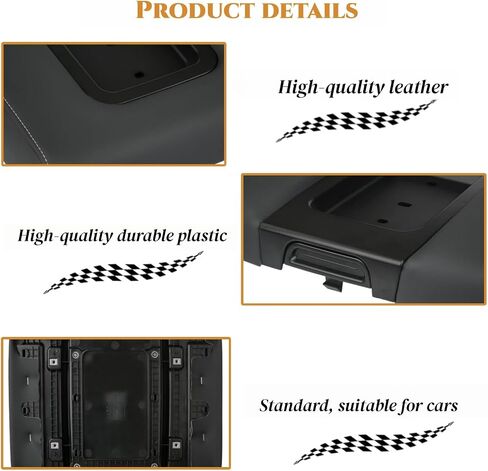 Front Seat Center Console Armrest Lid Cover with Liner Mat Black Compatible with 2014-2018 Chevy(Chevrolet) Silverado/GMC Sierra 1500 2500HD 3500HD Replace 22881398 22876379 in Saudi Arabia