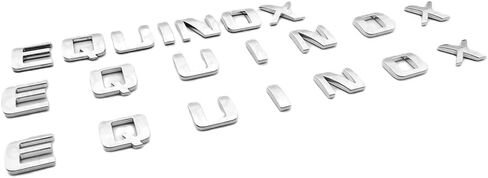3Pack for Equinox Nameplate Letter Emblems Badges 3D Logo Compatible with Equinox (Chrome) in Saudi Arabia