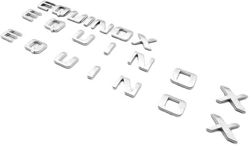 3Pack for Equinox Nameplate Letter Emblems Badges 3D Logo Compatible with Equinox (Chrome) in Saudi Arabia