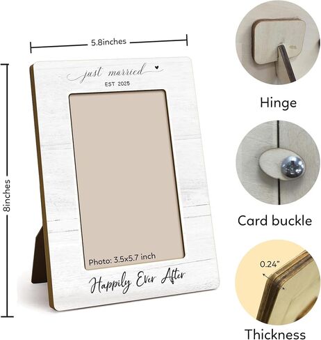 Engagement Couples Newlyweds Picture Frame 4x6, Engagement Gifts for Couples, Just Engaged Gift, Wedding Gifts for Newlyweds Bride Groom, Engaged Couple Picture Photo Frames for Desk Decor (Style 2) in Saudi Arabia