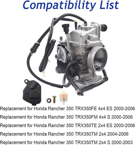 Silscvtt المكربن ​​كارب استبدال لهوندا رانشر 350 TRX350 2000 2001 2002 2003 2004 2005 2006 16100-HN5-305 in Saudi Arabia