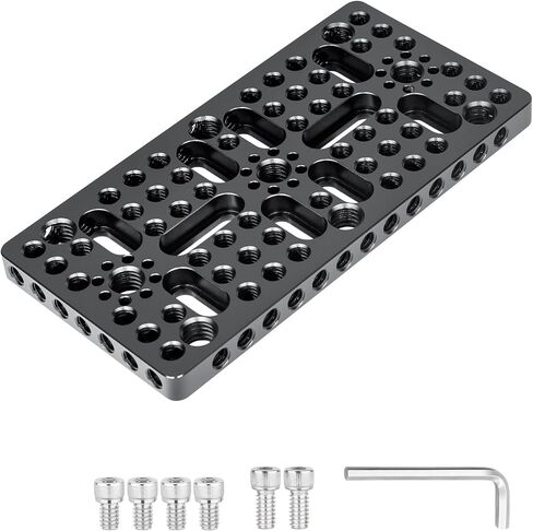 INNOREL CP10 Multi-Functional Cheese Plate with 1/4" & 3/8" Threads, Switching Mounting Plate with Built-in ARRI Locating Holes for Camera and Tripod in Kuwait