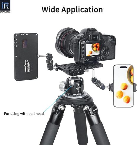 INNOREL CP10 Multi-Functional Cheese Plate with 1/4" & 3/8" Threads, Switching Mounting Plate with Built-in ARRI Locating Holes for Camera and Tripod in Kuwait