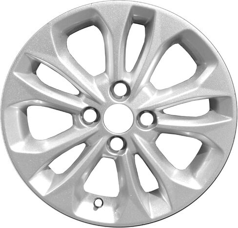 15x6 Aluminum Wheel Rim 10-Spoke Sparkle Silver - Factory Restored Compatible With Chevy Spark 2019-2021 - Exact Fit - Direct Replacement in Saudi Arabia