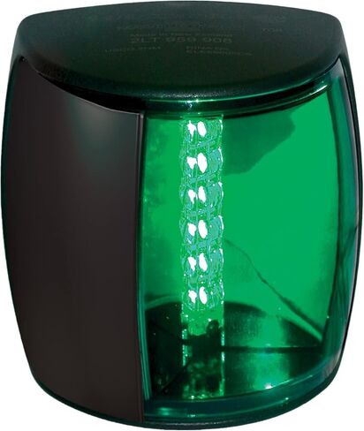 Hella 959908001 '9908 Series' NaviLED PRO Multivolt 9-33V DC 2 NM LED ضوء الملاحة الميمنة مع عدسة خارجية ملونة وكفن أسود in Saudi Arabia