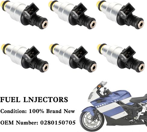 4 قطعة حاقن وقود دراجة نارية صالح لسيارات BMW K1 K100 K1100 K1200 RS LT GT # OEM 0280150705 in Saudi Arabia