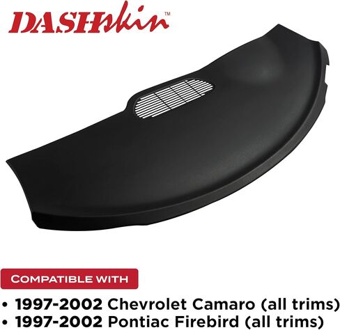 غطاء غطاء DashSkin مصبوب متوافق مع 2000-2002 Camaro وFirebird باللون الأسود - صنع في الولايات المتحدة الأمريكية in Kuwait
