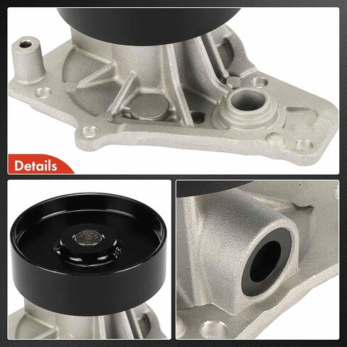 A-Premium Engine Water Pump W/Pulley & Seal - 6Cyl 2.0 3.0L - Compatible with BMW F/G Series - 18-21 - 340i 440i 540i 740i xDrive, 440i Gran Coupe, M240i, X3, X4, Replace for# 11518632585, 11517643067 in Saudi Arabia