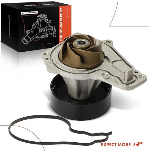 A-Premium Engine Water Pump W/Pulley & Seal - 6Cyl 2.0 3.0L - Compatible with BMW F/G Series - 18-21 - 340i 440i 540i 740i xDrive, 440i Gran Coupe, M240i, X3, X4, Replace for# 11518632585, 11517643067 in Saudi Arabia