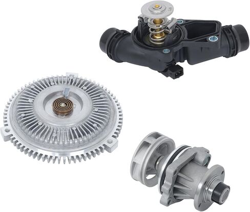 labwork Water Pump Fan Clutch Thermostat Kit Replacement for BMW E46 3 Series 325i 328i 330i 530i X5 in Saudi Arabia