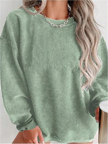 سويت شيرت SweatyRocks نسائي مقاس كبير بياقة دائرية وأكمام طويلة كاجوال in Saudi Arabia