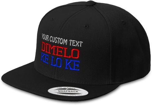 Snapback Hat for Men Flat Brim Hats Dominican Dimelo Ke Lo Ke B Flag Embroidered Flat Bill Hat Acrylic in Saudi Arabia