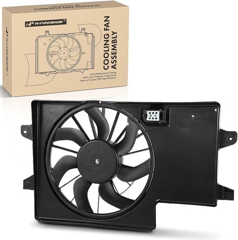 A-Premium Engine Radiator Cooling Fan Assembly Compatible with Select Ford Models - Focus 2008-2011, 2.0L - with Air Conditioning in Saudi Arabia