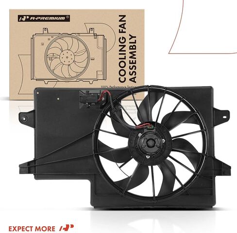A-Premium Engine Radiator Cooling Fan Assembly Compatible with Select Ford Models - Focus 2008-2011, 2.0L - with Air Conditioning in Saudi Arabia