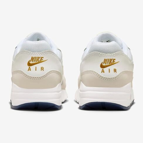 Nike Air Max 1 Big Kids' Shoes (DZ3307-103, White/Bronzine/Barely Volt/Light Orewood Brown) Size 6.5 in Saudi Arabia