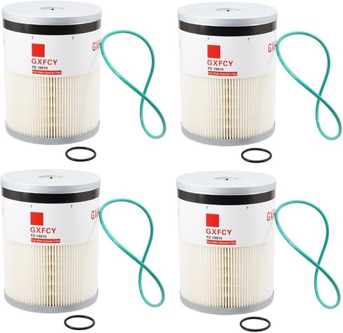 FS19915 Fuel Water Separator Filter Replace A4720921205 A0000903651 P551011 PF9804 33655 L9915F CS11122 P550854 Compatible with ISX15 DD13 DD15 DD16 Detroit Diesel Freightliner 108SD 114SD (Pack of 4) in Saudi Arabia