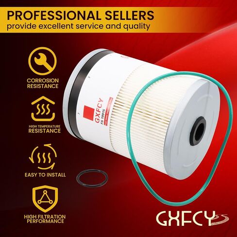 FS19915 Fuel Water Separator Filter Replace A4720921205 A0000903651 P551011 PF9804 33655 L9915F CS11122 P550854 Compatible with ISX15 DD13 DD15 DD16 Detroit Diesel Freightliner 108SD 114SD (Pack of 4) in Saudi Arabia