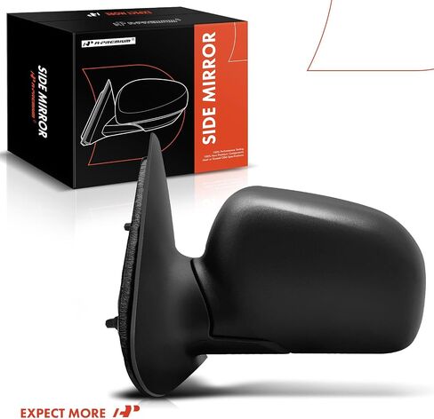 A-Premium Passenger Side Manual Door Mirror - Compatible with Ford Ranger 1998-2005 & Mazda B2300, B2500, B3000, B4000 - Non-Heated Manual Folding Textured Black Outside Rear View Mirror in Saudi Arabia