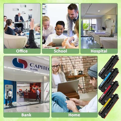 لخرطوشة حبر Xerox C235 C230 (مع رقاقة)، ​​بديلة 006R04383 006R04384 006R04385 006R04386 متوافقة مع خرطوشة حبر ملونة متعددة الوظائف C235DN/C230DNI عالية الإنتاجية (4 عبوات) in Saudi Arabia