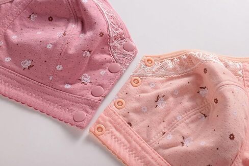 Daisy Lace Bra for Women Front Button Bras Front Closure Everyday Bra Cozy Wireless Full Coverage Bras in Saudi Arabia