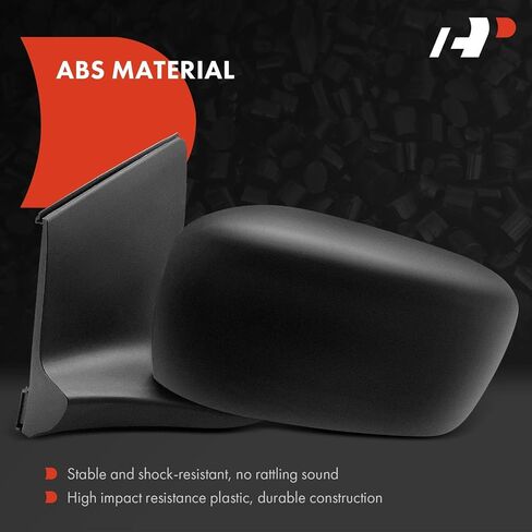 A-Premium Pair (2) Driver and Passenger Side Power Door Mirror - Compatible with Honda Odyssey 2005-2010 - Non-Heated Manual Folding Black Texture Outside Rear View Mirror - Replace# 76250SHJA13 in Saudi Arabia