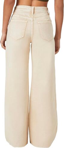 Forever 21 Women's Acid Wash Belted Jeans in Saudi Arabia