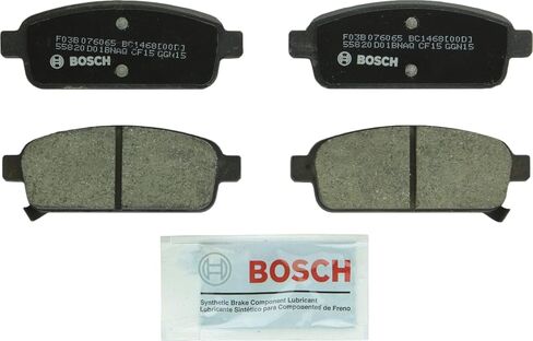 BOSCH BC1468 QuietCast Premium Ceramic Disc Brake Pad Set - Compatible with Select Buick Cascada, Encore, Verano; Cadillac ELR; Chevrolet Cruze, Cruze Limited, Orlando, Sonic, Trax, Volt; REAR in Saudi Arabia