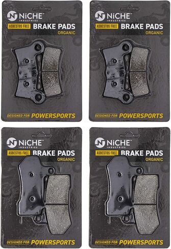 NICHE Brake Pad Set for Harley-Davidson Tri Glide Ultra Classic Street Trike 41854-08 83911-09B Complete Semi-Metallic in Saudi Arabia