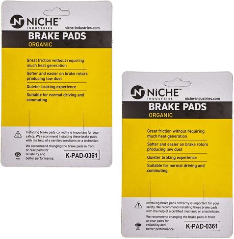 NICHE Brake Pad Set for Harley-Davidson Tri Glide Ultra Classic Street Trike 41854-08 83911-09B Complete Semi-Metallic in Saudi Arabia